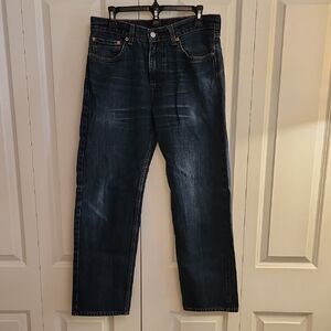 Levi's Dark Blue Straight Jeans